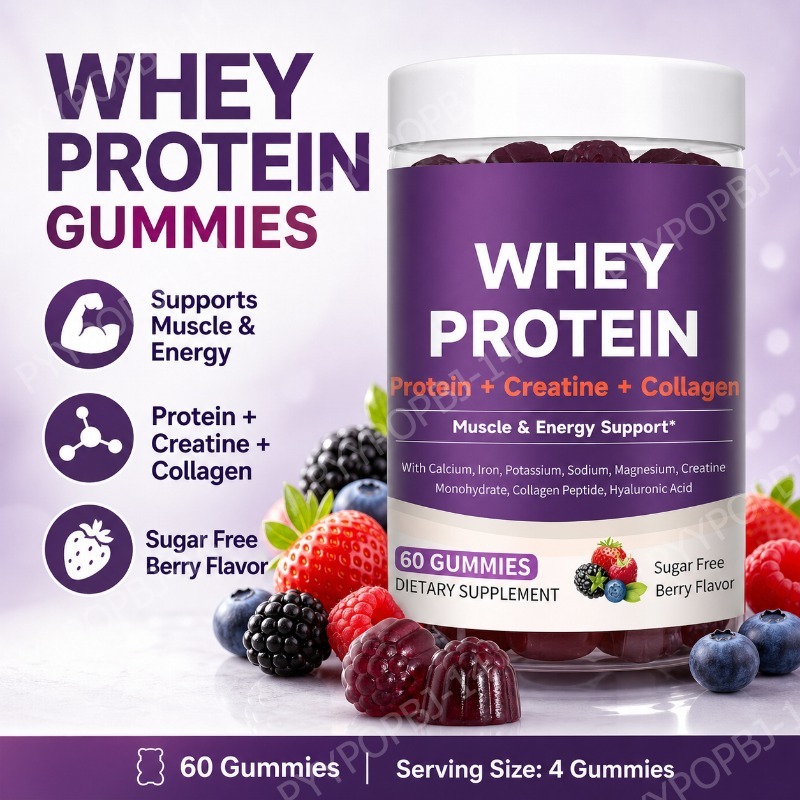 Fitness Nutrition Protein - Gomas de Proteína com Whey, Creatina