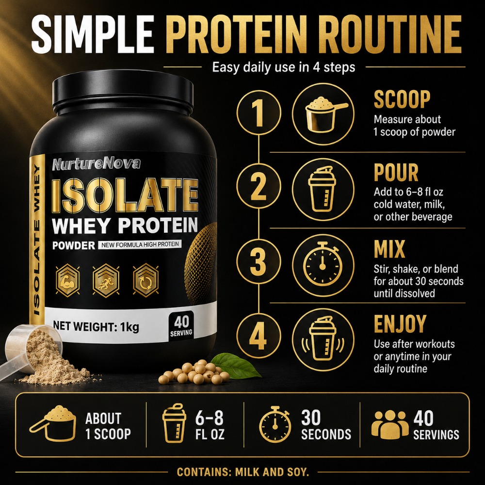 NurtureNova Isolate Whey Prote - Fitness Nutrition Protein avaliação e preço