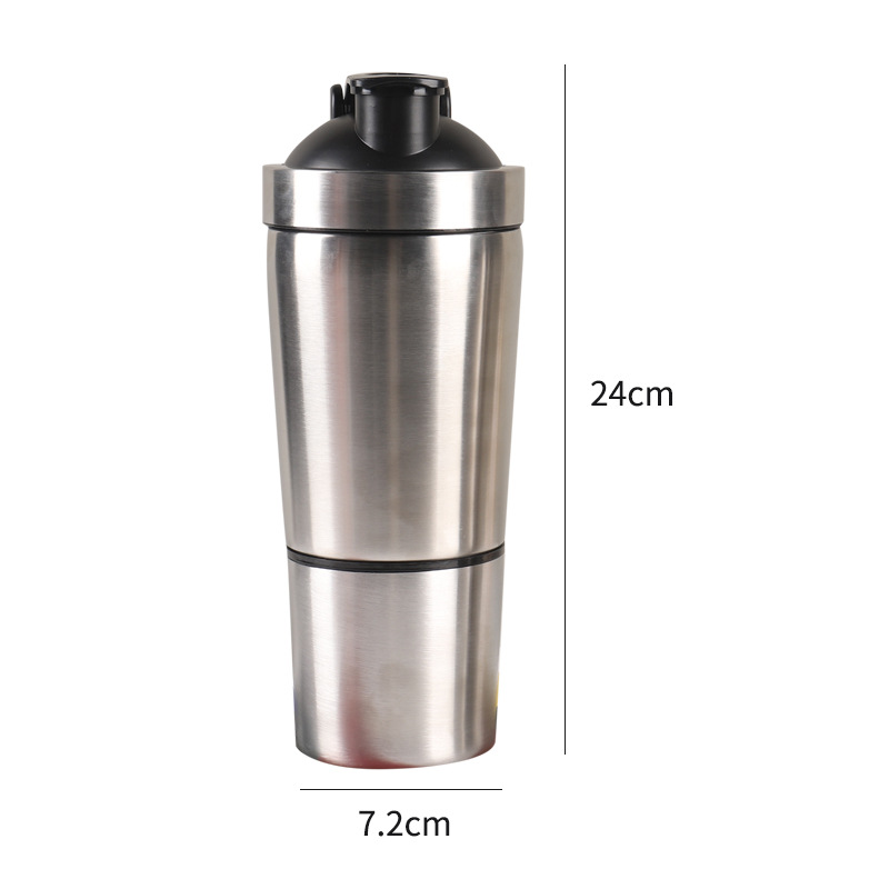 Aço inoxidável proteína shaker - Fitness Nutrition Protein avaliação e preço