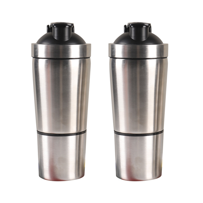 Aço inoxidável proteína shaker - Fitness Nutrition Protein avaliação e preço