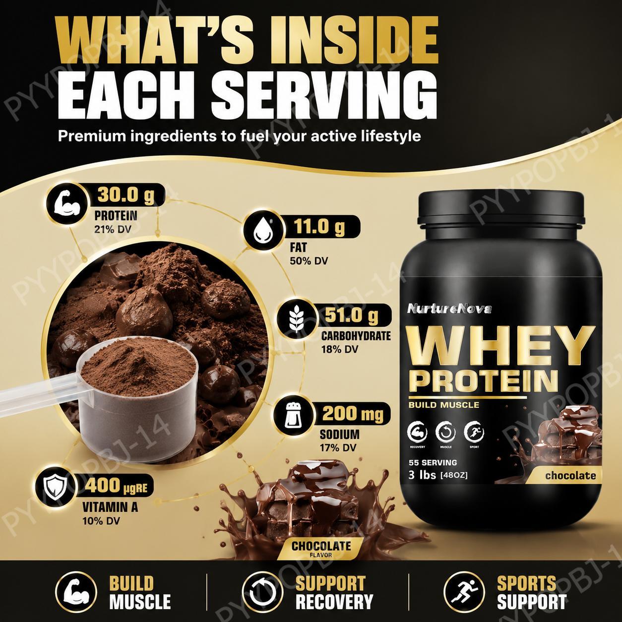 NurtureNova Chocolate Whey Pro - Fitness Nutrition Protein avaliação e preço