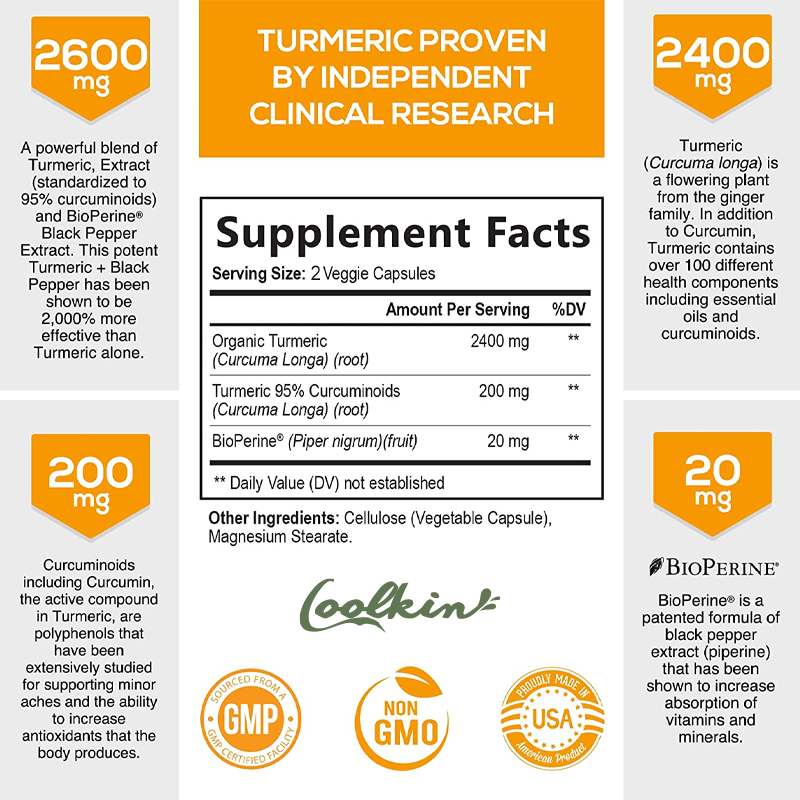 Cápsulas de curcumina, suporte - Turmeric Curcumin Capsule avaliação e preço