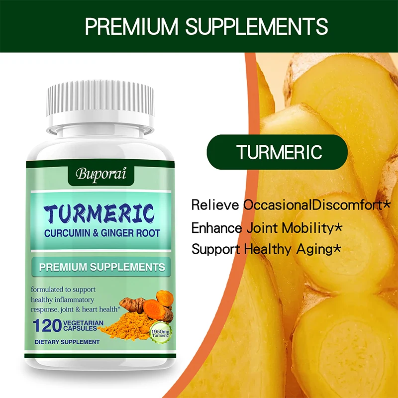 Curcumina de cúrcuma + raiz de - Turmeric Curcumin Capsule avaliação e preço