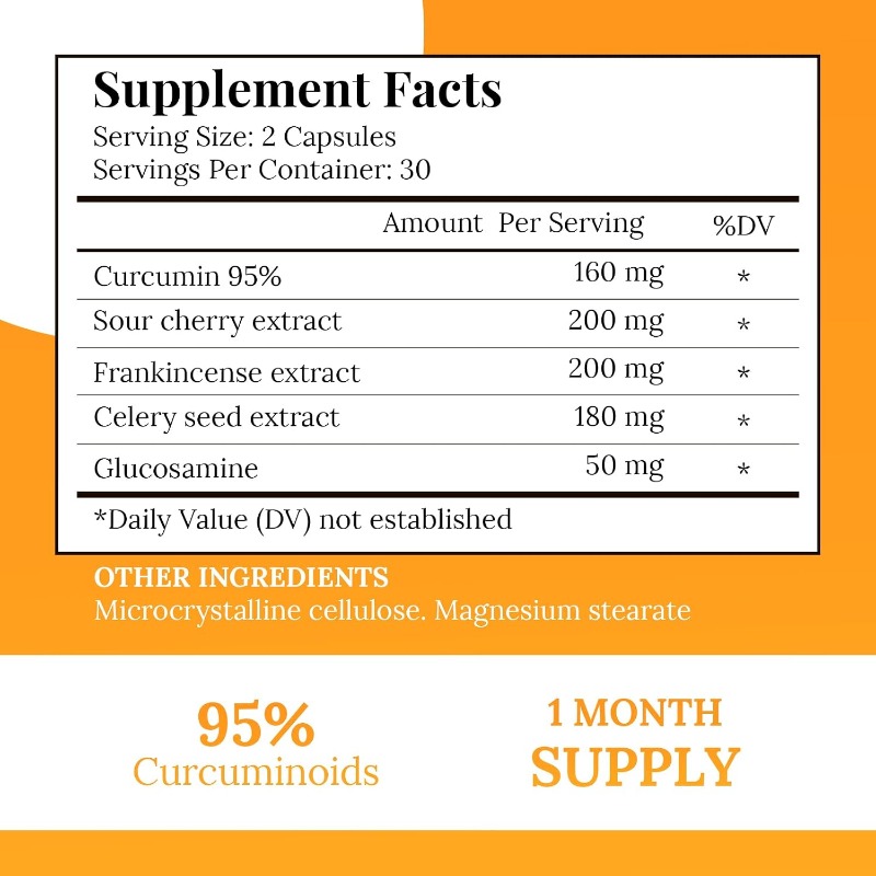 Curcuma 95% e Glucosamina Cont - Turmeric Curcumin Capsule avaliação e preço